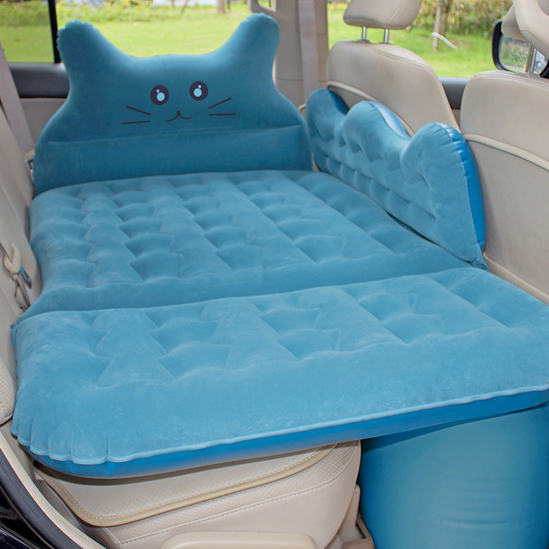 Cute Kitty Car Travel Bed Inflatable Mattress