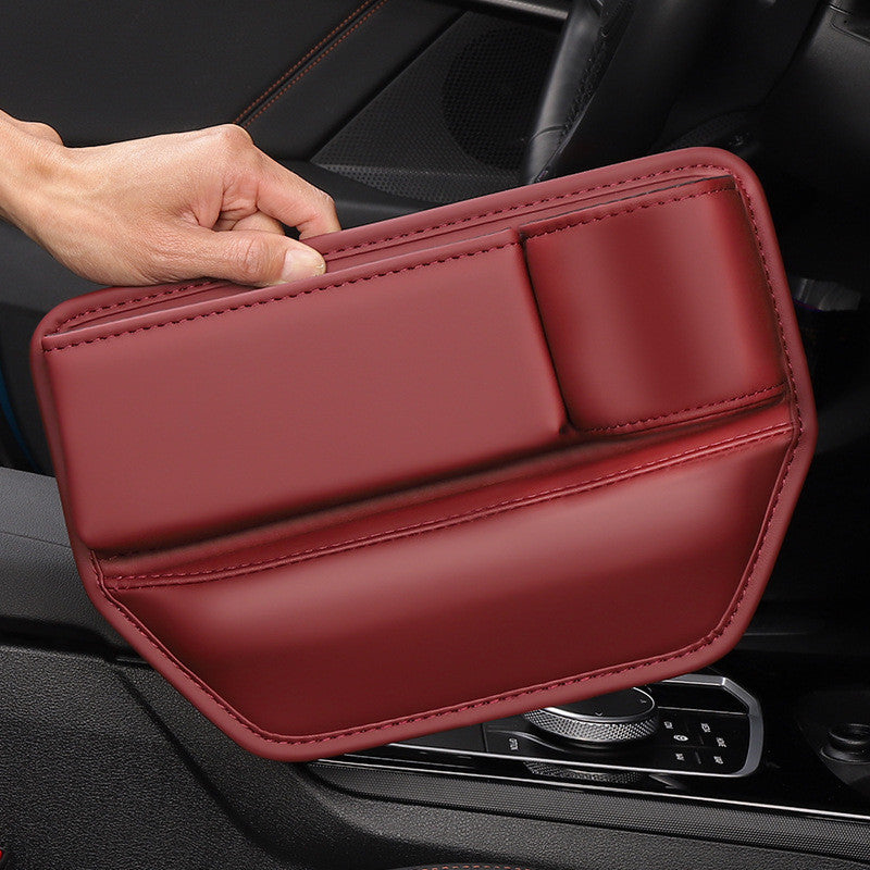 Leather Car Seat Gap Filler Organizer