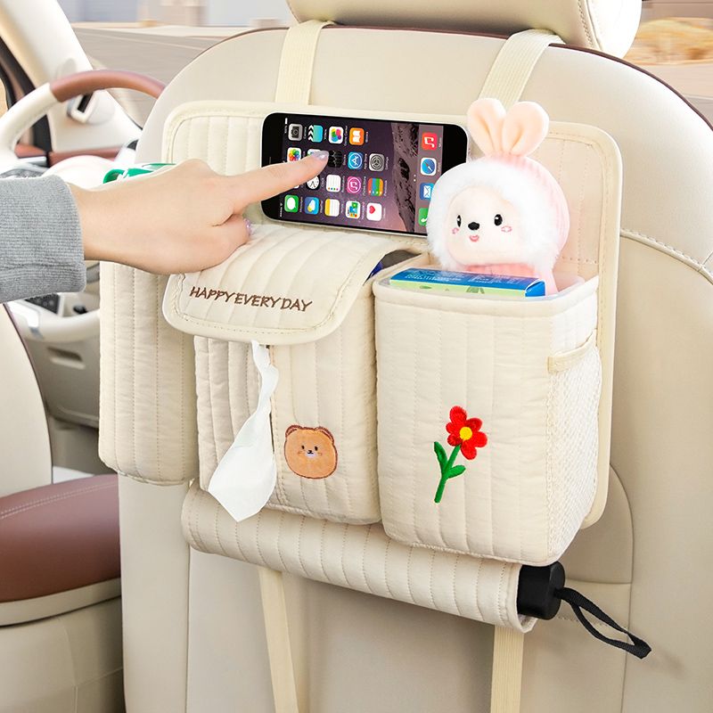 4 in 1 Car Back Seat Organizer Bag