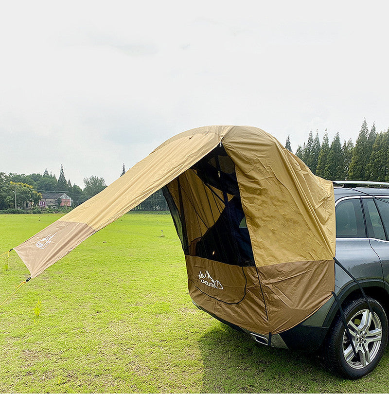 Universal SUV Awning Tent with Mesh Room - Portable Car Sun Shade Shelter