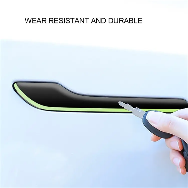 4Pcs Car Exterior Door Handle Protector For Tesla Model 3 / Model Y