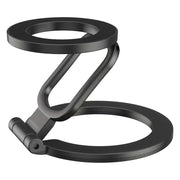 Double-Sided Magnetic Cell Phone Holder - 360° Rotatable Aluminum Stand for Car, Desk, and Kitchen - Universal Smartphone Mount  Compatable for MagSafe